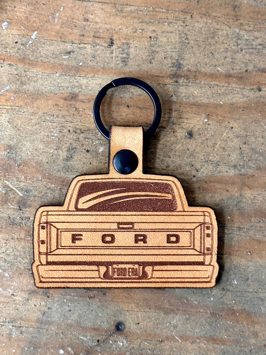 1980-86 Leather Keychain – Ford Era