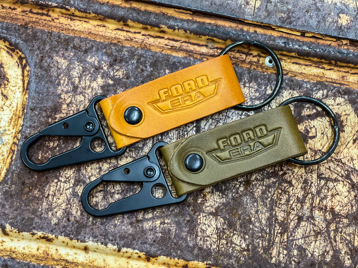 Fat Fender Handmade Leather Keychain – Ford Era