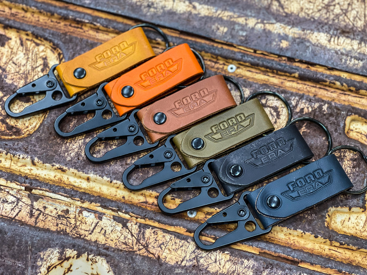 Dentside Crew Cab Handmade Leather Keychain – Ford Era