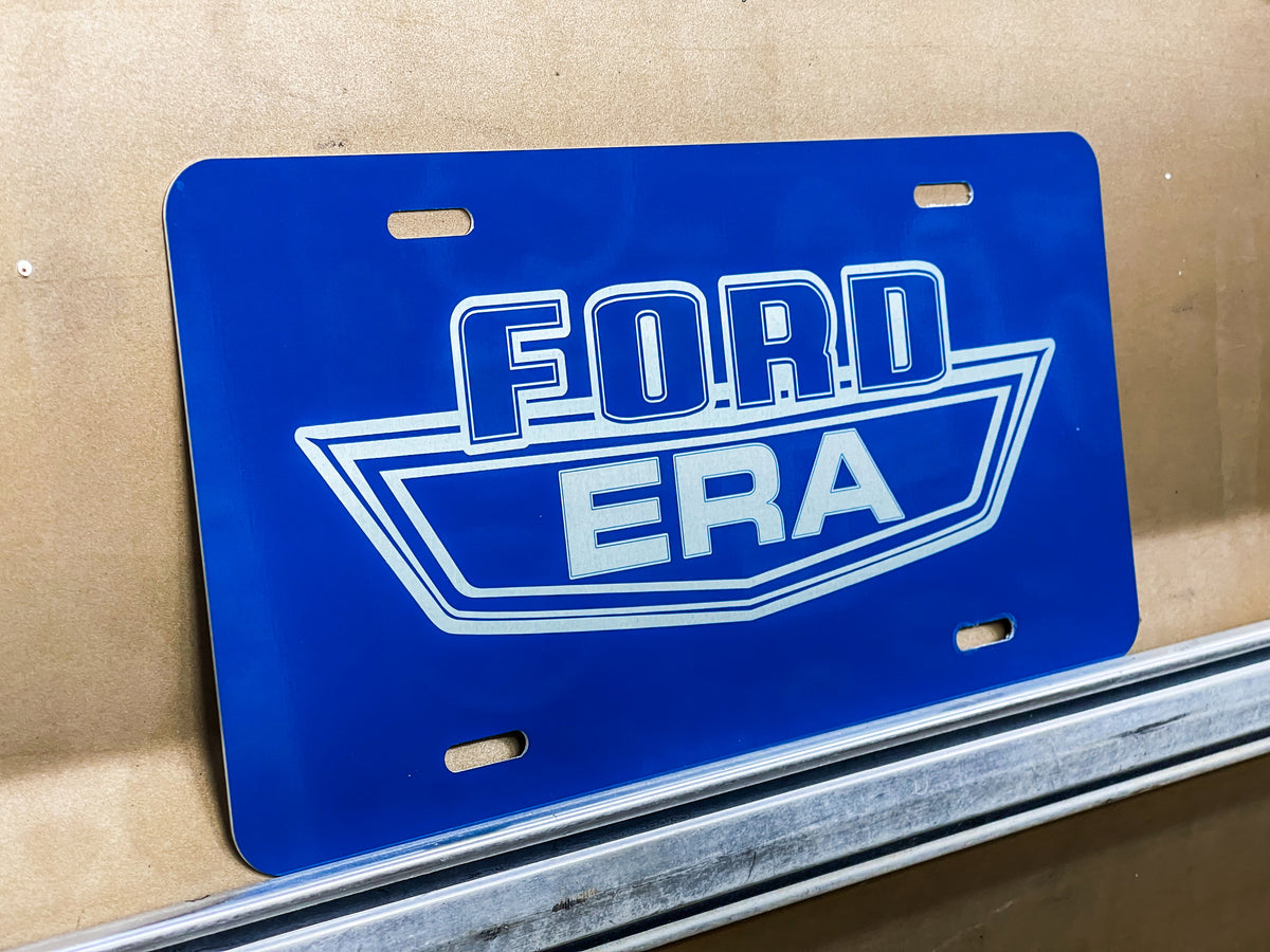 ford-era-engraved-stainless-license-plate-free-shipping