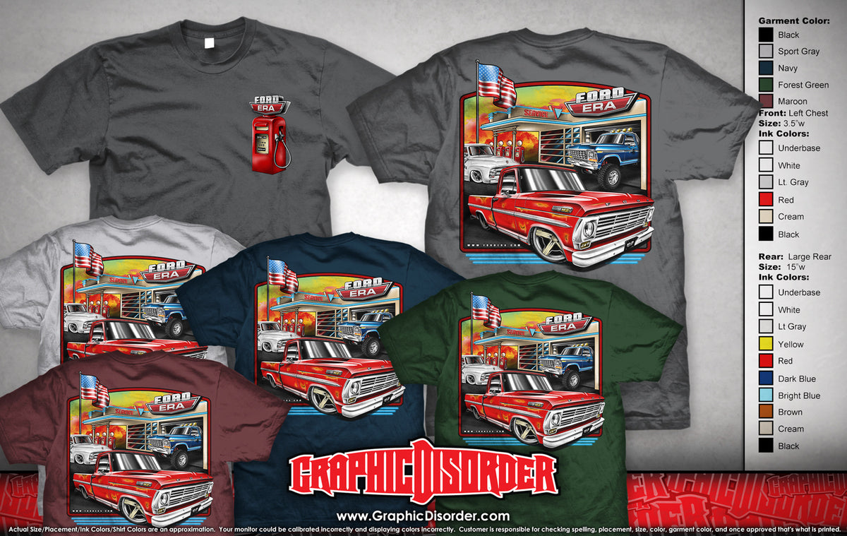 3 Truck Classic Era T-Shirt Ford –