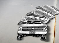 1968 4x4 Ford Pickup Sticker