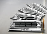 1968 Ford Pickup Sticker